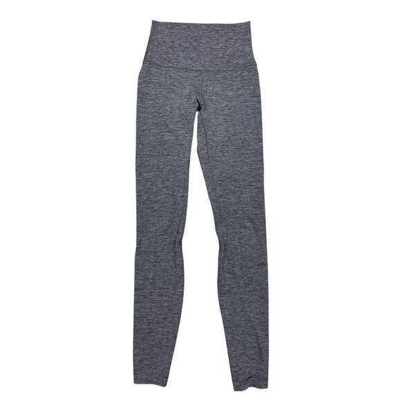 Lululemon Align Pant 28" Size 2 Heathered Black Nulu Fabric Lightweight Leggings - Picture 3 of 11